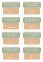 Vorschau - Stationenlernen - Ich habe... Wer hat...? Lesespiel Kettenreaktion Präteritum regelmäßige Verben - Seite 3