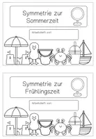 Vorschau - Arbeitsblätter - Symmetrie Grundschule: Sommer & Strand (Arbeitsheft zur Spiegelsymmetrie) - Seite 3