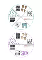 Voorbeeld - doe-doosjes getallen pizza groep 1, 2, 3 - Voorblad