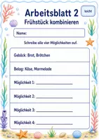Vorschau - Arbeitsblätter - Kombinatorik Klasse 3 | Mathematik Klasse 3 | 6 Arbeitsblätter als PDF - Seite 2