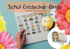 Vorschau - Arbeitsblätter - Schul-Entdecker- Bingo für die erste Klasse - Deckblatt