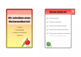 Vorschau - Fördermaterial/Inklusion - Wochenendbericht schreiben (Fächer mit Schreibhilfen) - Seite 1