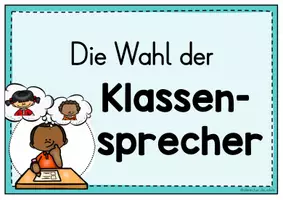 Vorschau - Poster - Klassensprecherwahl Grundschule Klasse 3–4 – Reihentransparenz und Visualisierung - Seite 1