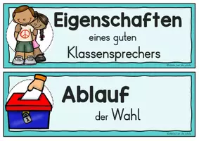 Vorschau - Poster - Klassensprecherwahl Grundschule Klasse 3–4 – Reihentransparenz und Visualisierung - Seite 3