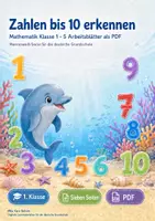 Vorschau - Arbeitsblätter - Mathe-Grundlagen Klasse 1 | Materialpaket | 20 PDFs mit 100 Arbeitsblättern - Seite 1