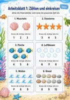 Vorschau - Arbeitsblätter - Mathe-Grundlagen Klasse 1 | Materialpaket | 20 PDFs mit 100 Arbeitsblättern - Seite 2