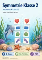Vorschau - Arbeitsblätter - Symmetrie Klasse 2 | Mathematik Klasse 2 | 7 Arbeitsblätter als PDF - Deckblatt