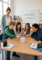 Vorschau - Spiele - Kennenlernspiele Klasse 5 | 3 Kennenlernwürfel zum Schulstart 5. Klasse | Kennenlernen neue Klasse | Schulstart weiterführende Schule - Seite 1