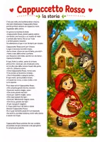 anteprima - Testo - Storia di Cappuccetto Rosso - Pagina 1