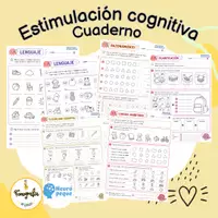 Vista previa - Hojas de trabajo - Nuevo cuaderno de estimulación cognitiva - Portada