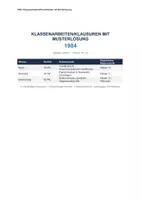 Vorschau - Arbeitsblätter - 1984: Klassenarbeiten/Klausuren mit Musterlösung | George Orwell | 3 Niveaustufen | Erwartungshorizont, Notenschlüssel | Deutsch/Ethik Kl. 10–12 - Deckblatt