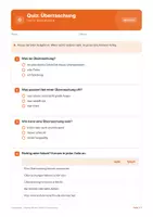 Vorschau - Arbeitsblätter - Quiz: Umgang mit dem Gefühl Überraschung - Seite 1