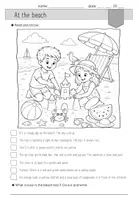 Vorschau - Arbeitsblätter - Summer: read and colour | Ausmalblatt - Seite 2