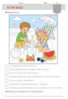 Vorschau - Arbeitsblätter - Summer: read and colour | Ausmalblatt - Seite 3