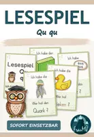 Vorschau - Spiele - Lesespiel Qu qu | passend zu Flex und Flora | Klasse 1 - Deckblatt