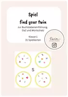 Vorschau - Spiele - Spiel: Find your twin! Buchstabeneinführung S - Deckblatt