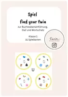 Vorschau - Spiele - Spiel: Find your twin! Buchstabeneinführung U - Deckblatt