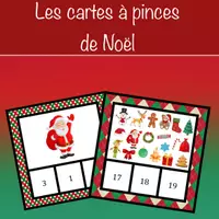 Aperçu - Jeux - Les cartes à pinces de Noël - Page de couverture