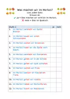 Vorschau - Arbeitsblätter - Lesetraining Herbst: Leseverständnis & Lesegenauigkeit - Fördermaterial LRS - Seite 1