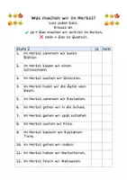 Vorschau - Arbeitsblätter - Lesetraining Herbst: Leseverständnis & Lesegenauigkeit - Fördermaterial LRS - Seite 2