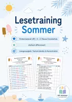 Vorschau - Arbeitsblätter - Sommerliches Lesetraining - Fördermaterial LRS / Grundschule - Deckblatt