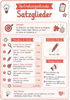 Vorschau - Arbeitsblätter - Satzglieder komplett – 12 Materialien: Quiz, Spickzettel & Vertretungsstunde - Seite 1