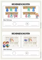 Vorschau - Stationenlernen - Rechengeschichten ZR 10 - Deckblatt