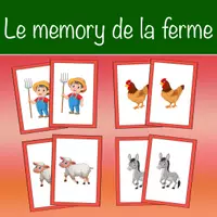 Aperçu - Jeux - Le memory de la ferme - Page de couverture