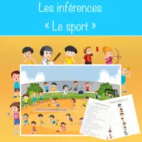 Aperçu - Jeux - Les inférences "Le sport" - Page de couverture