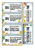 Vorschau - Arbeitsblätter - Sommerferien / ☀️🎁 Schuljahresende / Grüße & Geschenke PAKET / Abschied - Seite 3