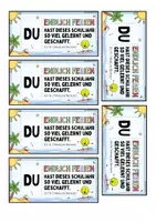 Vorschau - Anderer Materialtyp - Sommerferien Mitgebsel / Geschenk Grundschule + Schokoriegel Abschiedsgeschenk Schuljahresende - Seite 3