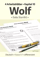 Vorschau - Unterrichtsreihen - Arbeitsblätter zu "Wolf" - Saša Stanišić" - Kapitel 10 - Klasse 5/6 - Deckblatt
