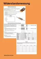 Vorschau - Unterrichtsreihen - Widerstandsbestimmung – Farbcode, Multimeter und Toleranz - Deckblatt