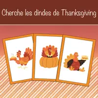 Aperçu - Cartes / Images - Cherche les dindes de Thanksgiving - Page de couverture