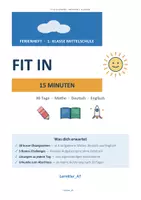 Vorschau - Spiele - Fit in 15 Minuten – Ferienheft für die 1. Klasse Mittelschule Mathe, Deutsch & Englisch - Seite 1