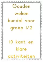 Voorbeeld - 🌟 Gouden Weken Bundel groep 1/2 - Voorblad