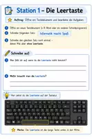 Vorschau - Stundenentwürfe - Informatik: Die Tastatur kennenlernen – komplette Unterrichtsstunde mit 6 Stationen - Seite 3