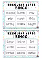 Προεπισκόπηση - Flashcards - Bingo με Ανώμαλα Ρήματα | 50 Irregular Verbs - Σελίδα 3