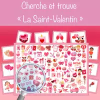 Aperçu - Jeux - Cherche et trouve de la Saint-Valentin - Page de couverture