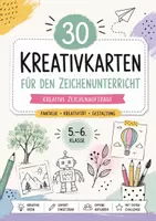 Vorschau - Mal- und Bastelvorlagen - 30 Kreative Karten für den Kunstunterricht - Deckblatt
