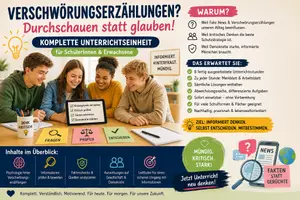 Vorschau - Stundenentwürfe - Verschwörungserzählungen - Warum glauben Menschen daran? - Deckblatt