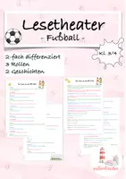 Vorschau - Arbeitsblätter - Lesetheater/ Dialoglesen Fußball Klasse 3/4 - Deckblatt