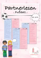 Vorschau - Spiele - Partnerlesen/ Dialoglesen Leseflüssigkeit/ Leseförderung Fußball (Kl. 3/4) - Deckblatt