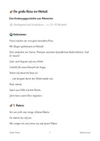 Vorschau - Fördermaterial/Inklusion - Kinderyoga-Geschichte „Die große Reise ins Weltall“ - Yoga für Kindergarten und Grundschule - mit Text, Poster und 12 Bildkarten - Seite 1