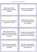 Vorschau - Arbeitsblätter - Back to School Speaking Circle Activity - Conversation Cards for the New School Year - Seite 3