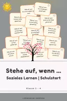 Vorschau - Spiele - Stehe auf, wenn … Schulstart & Ferien | Bewegungsspiel | 1.-4. Klasse | 16 Bewegungskarten - Deckblatt