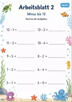 Vorschau - Arbeitsblätter - Kopfrechnen bis 20 | Mathematik Klasse 1 | 7 Arbeitsblätter als PDF - Seite 2