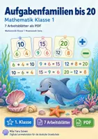 Vorschau - Arbeitsblätter - Aufgabenfamilien bis 20 | Mathematik Klasse 1 | 7 Arbeitsblätter als PDF - Deckblatt