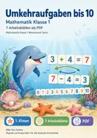 Vorschau - Arbeitsblätter - Umkehraufgaben bis 10 | Mathematik Klasse 1 | 7 Arbeitsblätter als PDF - Deckblatt
