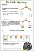 Vorschau - Arbeitsblätter - Kleiderbügelwaage – Bauen, Wiegen und Vergleichen - Deckblatt